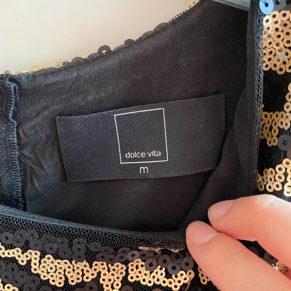 Striped Sequin Dress - Picture 6 of 7